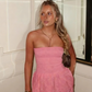Unique A Line Strapless Satin Short Homecoming Dress 20th Birthday Outfits C4943