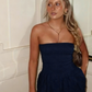 Unique A Line Strapless Satin Short Homecoming Dress 20th Birthday Outfits C4943
