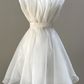 Unique Strapless Ruched Sleeveless Short Homecoming Party Dresses C567