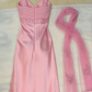 Pretty A Line Sweetheart Satin Sequin Long Prom Dresses Formal Dress C5758