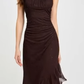Shiny A Line Halter Chiffon Sequin Long Prom Dresses Formal Dress C5759