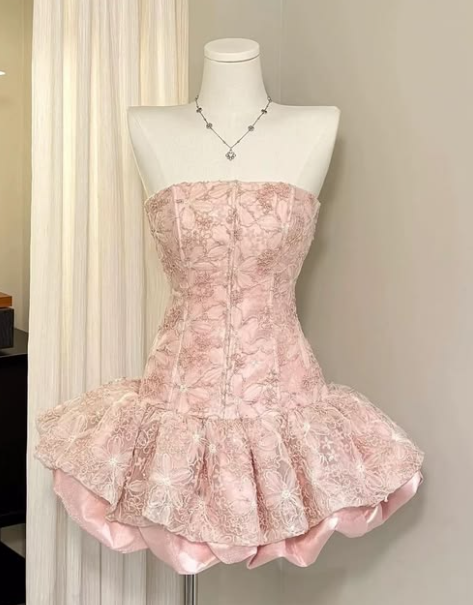 sachin and babi light blue dress Pink Sequin Short Evening Dress Homecoming Dress Short Party Dress fg7 –  formalgowns main image 1