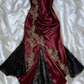 Sexy Mermaid Spaghetti Straps Lace Prom Dress Party Dress C617