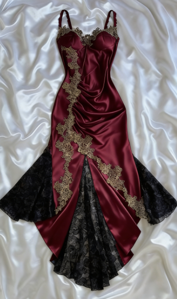 Sexy Mermaid Spaghetti Straps Lace Prom Dress Party Dress C617