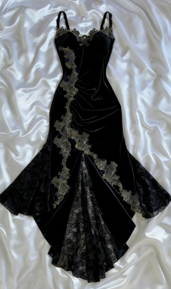 Sexy Mermaid Spaghetti Straps Lace Prom Dress Party Dress C617