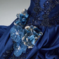 Vintage Ball Gown Strapless Satin Long Prom Dress, Evening Dress C6208