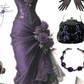 Vintage Mermaid Strapless Satin Tulle Lace Without Sleeves Long Prom Dress, Evening Dress C6378