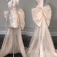 Elegant Mermaid Straps Long Sequin Prom Dress B432