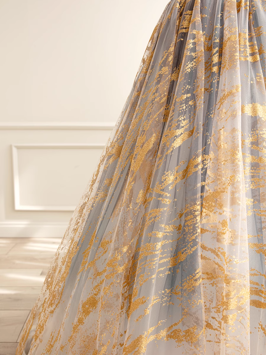 Robe de bal sans bretelles longueur au sol bleu longues robes de bal Sweet 16 robe B006