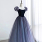 Robe de bal princesse longueur au sol manches courtes robe de bal en tulle B014