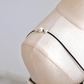Simple A line Knee Length Sleeveless Velvet Black Prom Dress B015