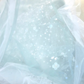 Ball Gown Short Sleeves Tulle Light Sky Blue Long Prom Dresses B029