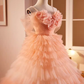 Vintage Ball Gown Short Sleeves Ruffles Sweet 16 Dresses B097