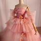 Robe de bal vintage chérie rose tulle doux 16 robes B103