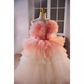 Robe de bal Vintage sans bretelles, en Tulle rose ombré, à fleurs, douce 16 robes, B109