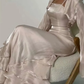 Elegant Sheath Straps Long Prom Dress B437
