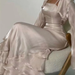 Elegant Sheath Straps Long Prom Dress B437