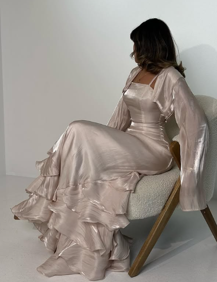 Elegant Sheath Straps Long Prom Dress B437