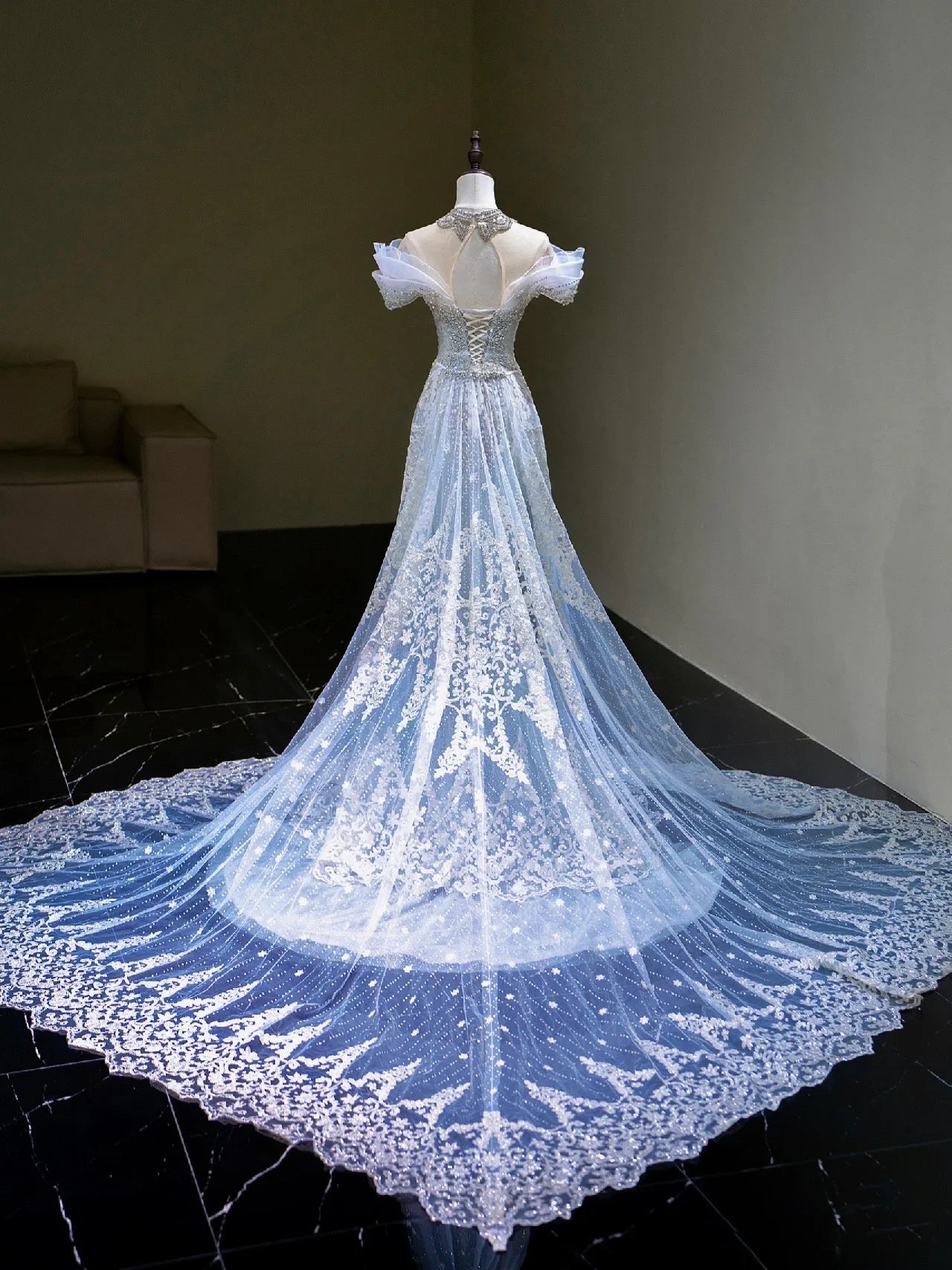 Elegant Mermaid Strapless  Long Prom Dress B441