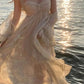 Sexy High Low Straps Irregular Straps Maxi Homecoming Dresses C1042
