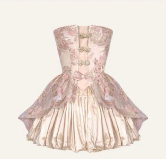 Unique une ligne sans bretelles dentelle 8e année robes de soirée robe Hoco C1058