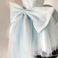 Baby Blue Balletcore Lace Bustier Dress Basque Waist Homecoming Dress Birthday Outfit C1109