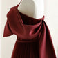 Elegant A Line Burgundy Long Prom Dresses C1149