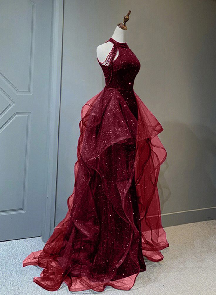 Elegant Sequins with Tulle Long Party Dress Prom Dresses C1154 – BlingDress