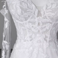 Fairytale Mermaid Off The Shoulder Long Sleeves Lace Wedding Dresses C1233