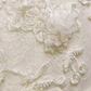 Fairytale Mermaid Strapless Lace White Floral Wedding Dresses C1238