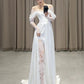 Fairytale Mermaid Long Sleeves Lace White Off The Shoulder Wedding Dress C1239