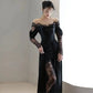 Fairytale Mermaid Long Sleeves Lace White Off The Shoulder Wedding Dress C1239