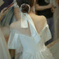 Fairytale Mermaid Long Sleeves Lace White Off The Shoulder Wedding Dress C1239