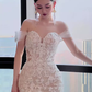 Sexy Mermaid Off The Shoulder Short Sleeves White Wedding Dresses C1477