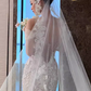 Sexy Mermaid Off The Shoulder Short Sleeves White Wedding Dresses C1477