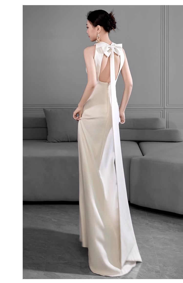 Vintage Sheath Scoop Satin White Backless Wedding Dresses C1600 BlingDress Vintage Sheath Scoop Satin White Backless Wedding Dresses C1600 BlingDress