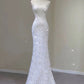 Timeless Mermaid Sweetheart Lace Long Wedding Dresses With Bowknot C1631