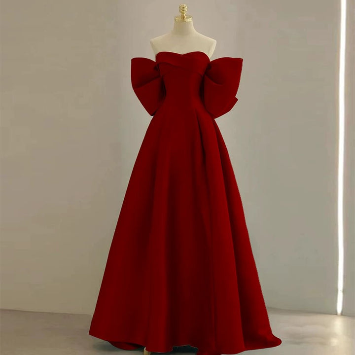 Elegant Sheath High Neckline Pink Satin Silver Beads Long Prom Dresses C1650