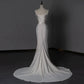 Timeless Sheath Straps Long Satin White Wedding Dresses With Beads C1665