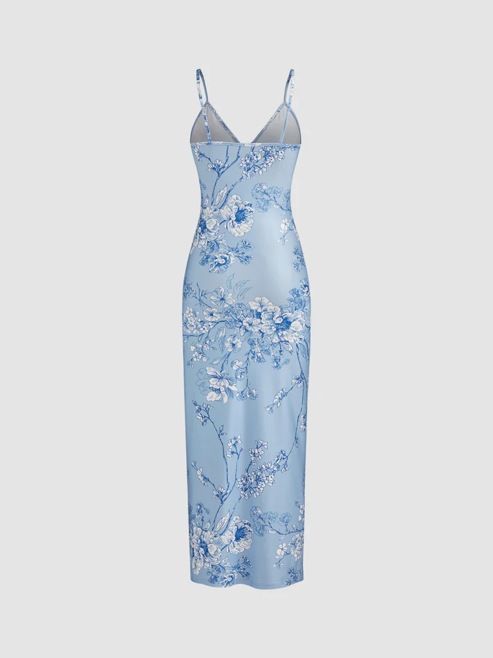 Modest Mermaid Spaghatti Straps Light Blue Prom Dress Long Evening Dresses C1689