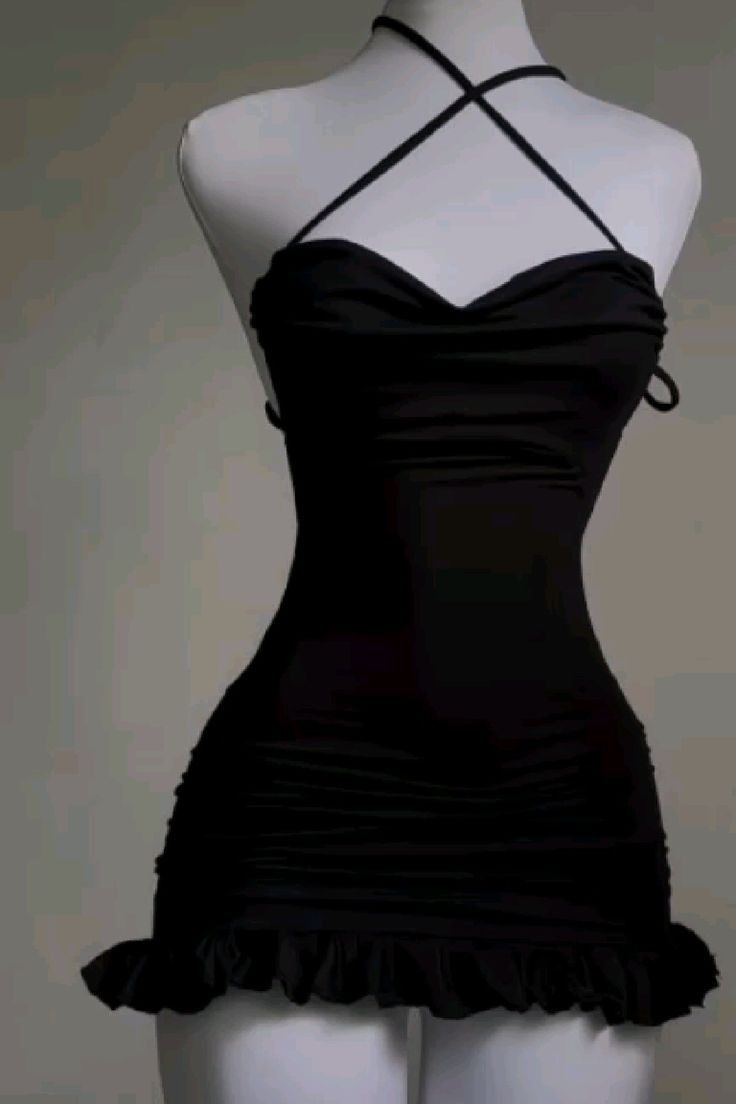 Jolie robe fourreau à bretelles spaghetti noire courte pour soirée de mariage, petite robe noire C1752