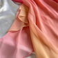 Fairytale Sheath Spaghetti Straps Ombre Chiffon Orange Prom Dresses Evening Dress With Ruffles C1768