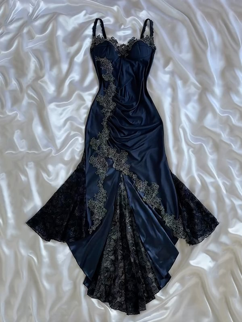 Sexy Bodycon Mermaid Halter Chiffon Without Sleeves Long Prom Dress, Evening Dress main image 1