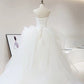 Robe de mariée de rêve en tulle blanc sans manches et sans bretelles avec volants C1818