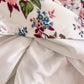 Robe de cocktail courte à bretelles en forme de A avec motif floral C1834