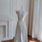 Simple A line Straps White Tea Lenghth Prom Dresses Simple Party Dress C1838
