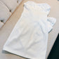 Robe de soirée courte en satin blanc sans bretelles, simple, coupe A, robe d'anniversaire, C1864