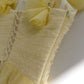 Cute A Line Straps Sleeveless Yellow Tulle Long Prom Dresses C1895