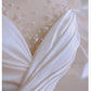 Sexy Mermaid Scoop Neckline Long White Wedding Dresses With Pearls C1910