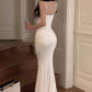 Sexy Bodycon Mermaid Long Prom Dresses New Fashion Strap Evening Party Dress C1917